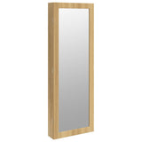 Mirror Jewellery Cabinet with LED Lights Wall Mounted 353237