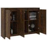 Sideboard Smoked Oak 102x33x75 cm Engineered Wood 813014