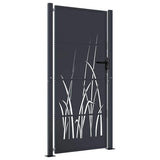 Garden Gate Anthracite 100x175 cm Steel Grass Design 153170