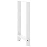 Bar Table Legs White 2 pcs 40x cm Steel 4013325