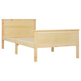 Bed Frame without Mattress Solid Wood Pine 90x200 cm 322174