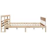Bed Frame without Mattress 140x200 cm Solid Wood Pine 3305800