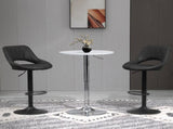 Bar Stools Set of 2, Swivel Counter Height Barstools with Back, Adjustable PU Leather Bar Chairs, T3398P328168