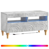 LED TV Cabinet Concrete Grey Engineered Wood 896338