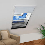 Insect Plisse Screen Window Aluminium 160 x 80 cm with Shade 141131