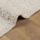 Shaggy Rug PAMPLONA High Pile Modern Cream 140x200 cm 375235