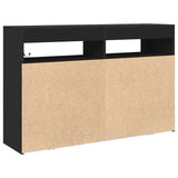 Sideboard Black 116 x 30 x 75 cm Engineered Wood 3333877