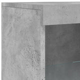 Sideboard with LED Lights Concrete Grey 41x37x100 cm 836731