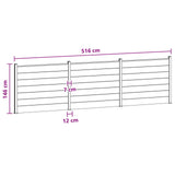 Fence Panel 3 pcs WPC and Aluminium Grey 3429467