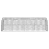 Chicken Run 2.5x8x2.25 m Galvanised Steel 3328518