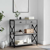 Console Table Grey Sonoma 75x28x75 cm Engineered Wood 834198