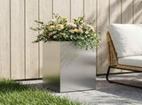 Garden Planter Silver 30 x 30 x 40 cm Stainless Steel 8005338