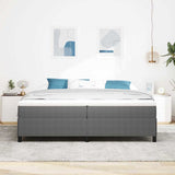 Box Spring Bed Light Grey 200 x 200 cm Velvet 42006987