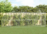 Dog Kennel 2 pcs Silver 4 x 2 x 2 m Galvanised steel 3368336