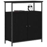 Sideboard Black Oak 70 x 30 x 80 cm Engineered Wood 862972
