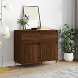 Sideboards 2 pcs Brown Oak 40x35x70 cm Engineered Wood 831147