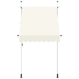Manual Retractable Awning 150 cm Cream 143693