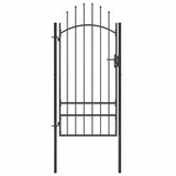 146321 Garden Gate "Woerden" Steel 1x2 m Black