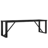 ZNTS Coffee Table Legs O-Frame 140x30x43 cm Steel 357878