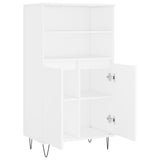 Highboard White 60x36x110 cm Engineered Wood 831484