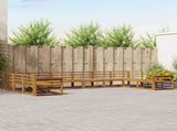 Outdoor Sofa Set 10 pcs Natural Solid Acacia Wood 3368242