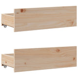 Bookcase Bed without Mattress 140x190 cm Solid Wood Pine 3308972
