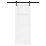 Sliding Door White 73.5 x 198.5 cm Solid Pine Wood 3333271
