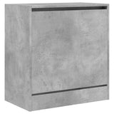 Shoe Cabinet Concrete Grey 60x34x63.5 cm Engineered Wood 839941