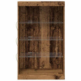 LED Sideboard Old Wood 60.5 x 37 x 100 cm Engineered Wood 863045