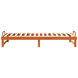 Bed Frame Brown 80 x 220 cm Solid Pine Wood 873168