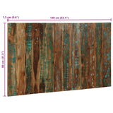 ZNTS Headboard Multicolour 140 cm Solid Wood Reclaimed 4017501