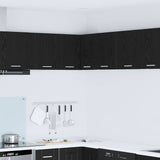 Hanging Cabinet Black Oak and White 57 x 57 x 40 cm 884187