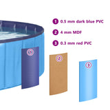 Children Swimming Pool Folding Blue 160 x 30 cm 3416322