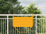 Hanging Balcony Table Folding Yellow 60 x 39 x 65 cm Steel 42008079