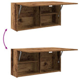 Bathroom Wall Cabinet Old Wood 80x25x40 cm Engineered Wood 860092