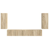 TV Cabinet Set 4 pcs Sonoma Oak Engineered Wood 3409161