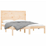Bed Frame Natural Wood Solid pine wood Double Durable Bed Frame 3104618