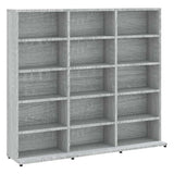 CD Cabinet Grey Sonoma 100x23x89.5 cm Engineered Wood 815484