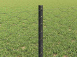 Welded Wire Fence 10 x 0.6 m PVC-Coated Steel Grey Mesh 3336816