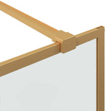 Walk-in Shower Wall Gold 80 x 195 cm Tempered Glass 42022052