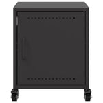 ZNTS Bedside Cabinets 2 pcs Black 36x39x43.5 cm Steel 846615