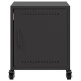 ZNTS Bedside Cabinets 2 pcs Black 36x39x43.5 cm Steel 846615