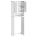 Over-the-Toilet Storage BERG White 60x27x164.5 cm Solid Wood 358554