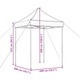 Party Tent Taupe Oxford Fabric 4004986