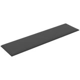 Wall Headboard 12 pcs Dark Grey 60 x 15 cm Fabric 42020532