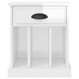 Bedside Cabinets 2 pcs High Gloss White 43x36x50 cm 816349