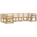 Outdoor Sofa Set 7 pcs White Solid Acacia Wood 3388158