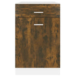 Drawer Bottom Cabinet Lyon Smoked Oak 50x46x81.5 cm Engineered Wood 815573