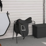Saddle Rack 3 Legged Freestanding Black Iron 172443