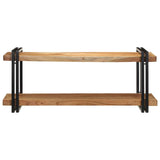 ZNTS Wall Shelf 110x33x45 cm Solid Wood Acacia 4017490